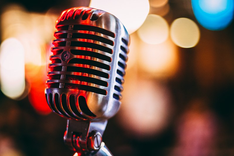 Vintage microphone - PESNA about